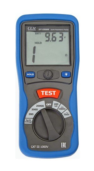 Измеритель сопротивления заземления CEM DT-5300B