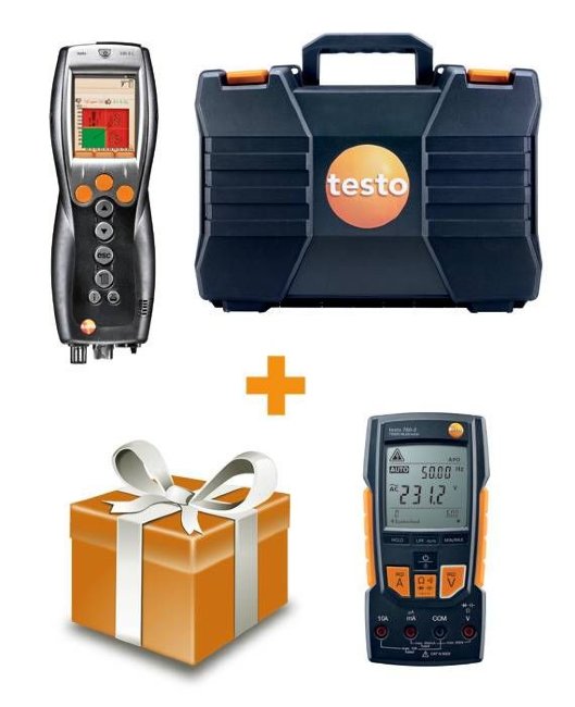 Комплект testo 330-1 LL Nox + Мультиметр testo 760-2 с магнитным креплением