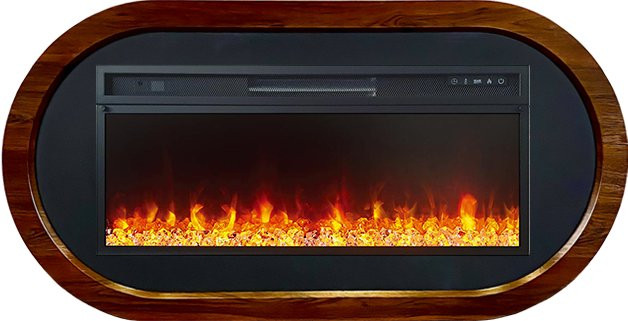 Каминокомплект Ellipse 42 - Орех ноче с очагом Vision 42 LED
