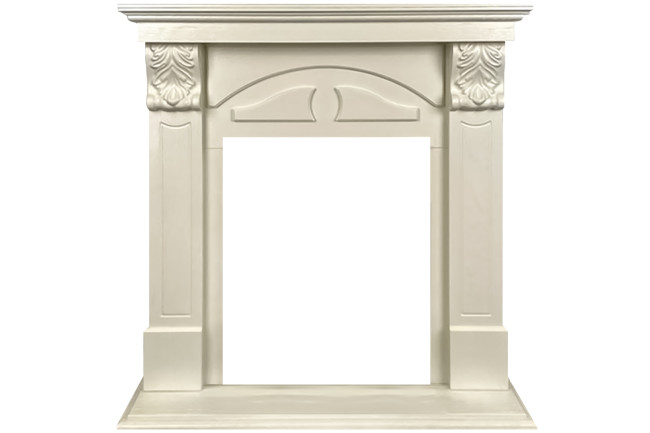 Портал Royal Flame Dublin (деревянный) RUSTIC (Разборный) - Слоновая кость