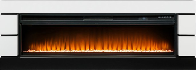 Каминокомплект Modern 60 SFT (Разборный) - Белый с черным с очагом Vision 60 LED