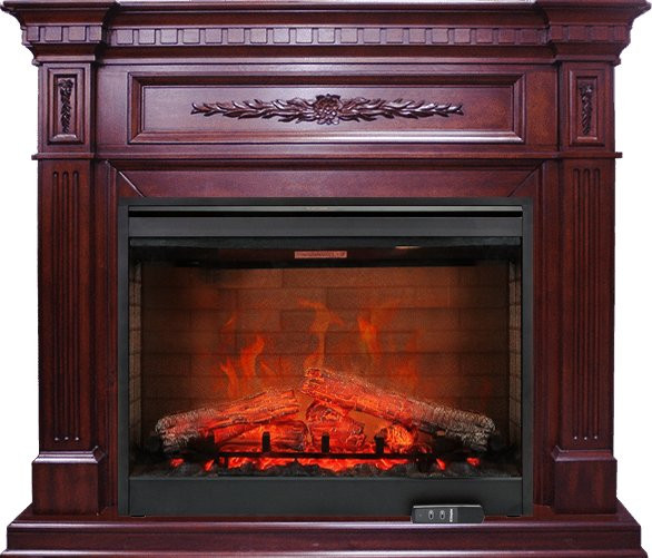 Каминокомплект Luxemburg - Темная вишня с очагом Symphony 30'' DF3020-EU
